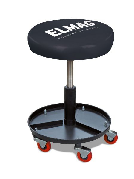 ELMAG Fahrbarer Arbeitsstuhl 150 kg, pneumatisch höhenverstellbar, 33686