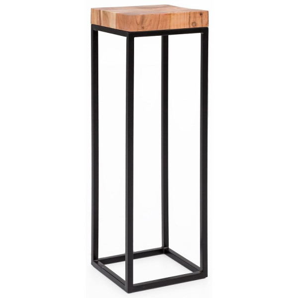 Wohnling Beistelltisch 30 x 97 x 30 cm Akazie Metall, WL5.654