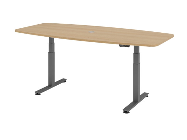 Hammerbacher Konferenztisch mit Memoryschalter, Eiche, VXDSM22/E/G