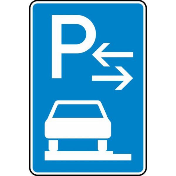 Stein HGS Parken auf Gehwegen ganz in Fahrtrichtung links (Mitte) Nr. 315-63, 420 x 630 mm, RA1, Flachform 3 mm, 315-63-113