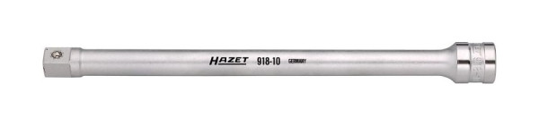 Hazet Verlängerung, Vierkant hohl 12,5 mm, Vierkant massiv 12,5 mm, Mit Kugelsicherung, Abmessungen / Länge: 248 mm, 918-10