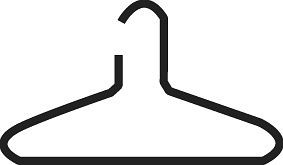 Kerkmann Kleiderbügel Alu, Ø 9 mm, B 430 x H 250 mm, schwarz, 39600215