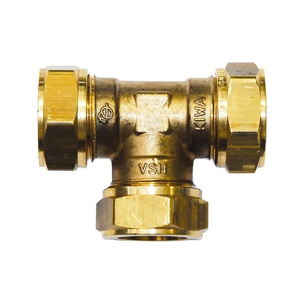 Solarbayer Verchromtes Klemmring T-Stück 22 mm, 430014301