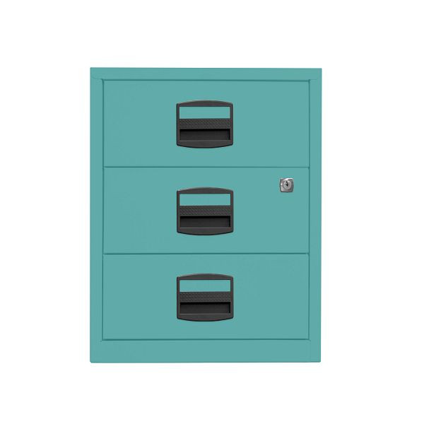 Bisley Home Rollcontainer PFA, 3 Universalschubladen, 659 aquamarin, PFAM3S659