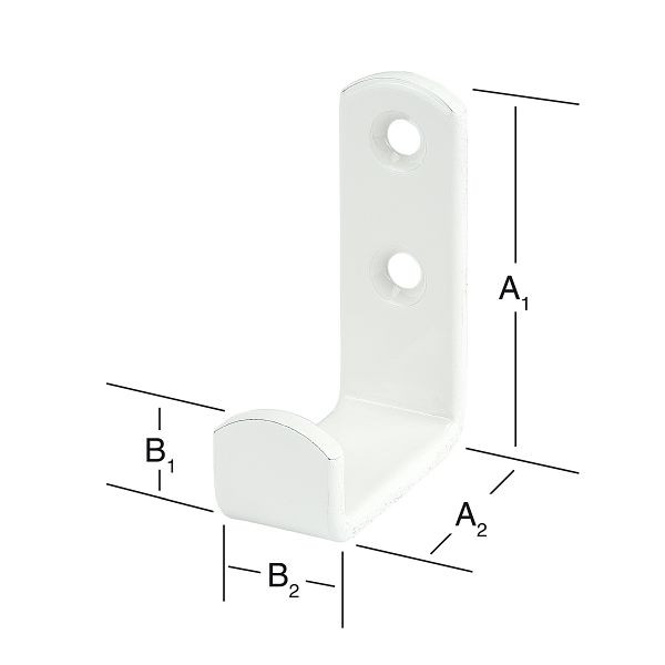 Vormann Wandhaken, weiß, VE: 10 Stück