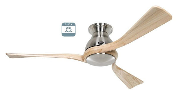 CasaFan Deckenventilator Eco Regento Chrom gebürstet-Massivholz natur 0 - 10 V, 3140511