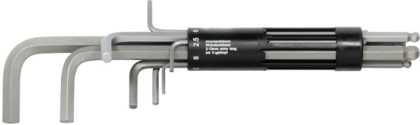 SW-Stahl Winkelschlüsselsatz, Innensechskant, Kugelkopf, 2-10 mm, 8-teilig, 04370L