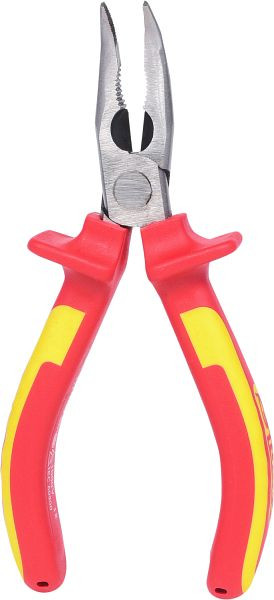 KS Tools ERGOTORQUE VDE Flachrundzange, gebogen, 165mm, 117.1120