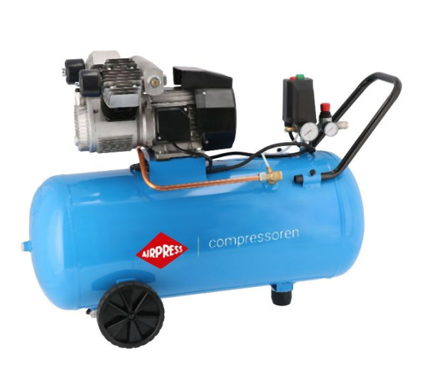 Airpress Kompressor KM 100-350 10 bar 2.5 PS/1.8 kW 280 l/min 100 l, 36507