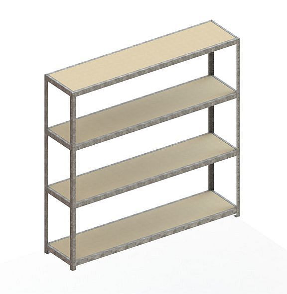 Meta SPEED - RACK Regal 2470x2500x600 mm mit Spanplatte, verzinkt, Bodenanzahl: 4, 20081129