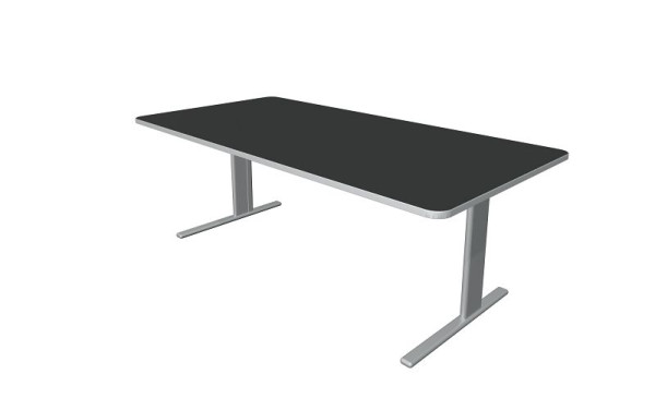 Kerkmann Schreibtisch Unic B 2000 x T 1000 x H 750 mm, anthrazit, 11334313