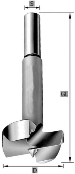 Edessö Kunstbohrer WS GL90 mm, A: 14, GL: 90, C: 8, 146414008