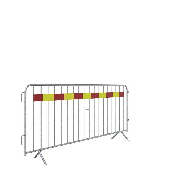 Schake Absperrgitter Typ E, aus Stahlrohr 25 mm, mit Runeisenhaken und Verbindungsbügeln aus Flacheisen, 419_010ESK