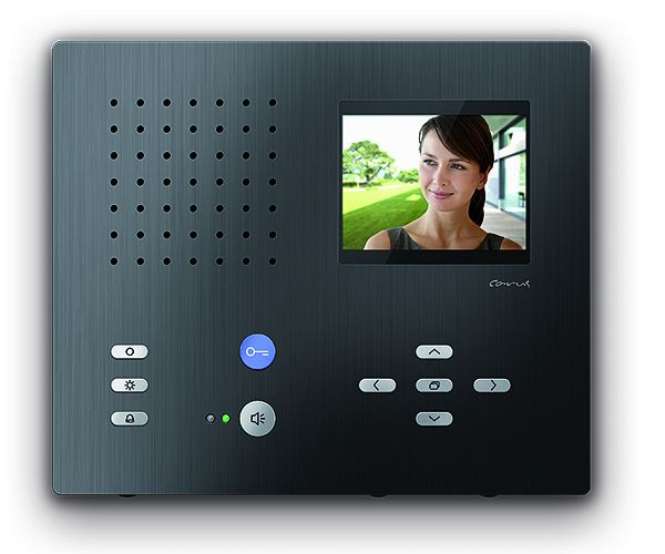 TCS Video Innenstation zum Freisprechen Serie Carus ADAPTO, Aufputzmontage schwarz, CAI2100-0156