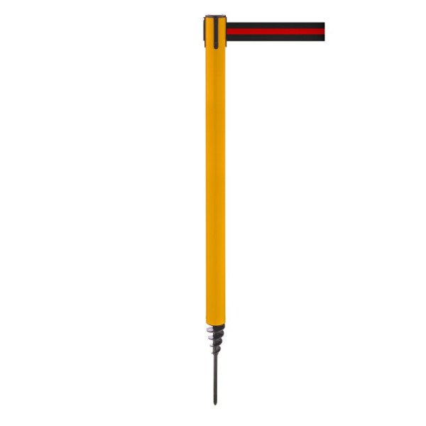 Stein HGS Personenleitsystem -P-Line Outside-, gelb, schwarz/rot/schwarz waagerecht (gestreift), mit Gurtendstück (Standard), 37688-0601