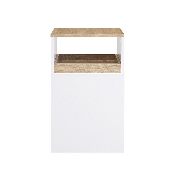 SoBuy Büroschrank mit einer Schublade Holzfarbe 50x40x65 cm, Modern, ASK08-WN