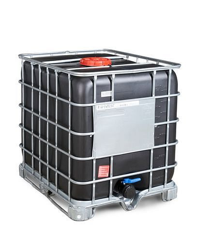 DENIOS Recobulk IBC Gefahrgut-Container, UV, Stahlkufen, 1000 l, NW225 / NW80, 266-208