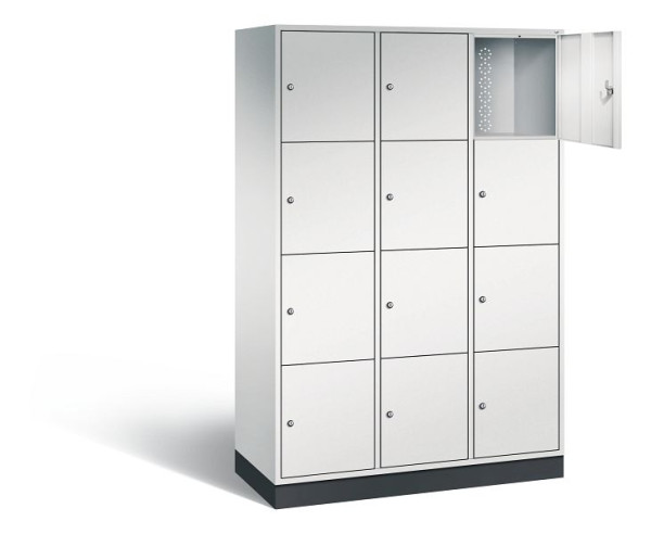 C+P XL-Schließfachschrank Intro, H1950xB1220xT490mm, Farbe: Lichtgrau, 8470-302 S10011