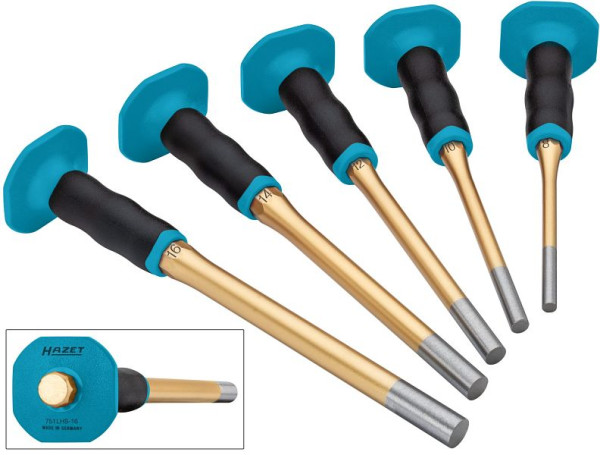 Hazet Splinttreiber Satz, mit Handschutz, lang, 5-teilig, 751LHS/5-1