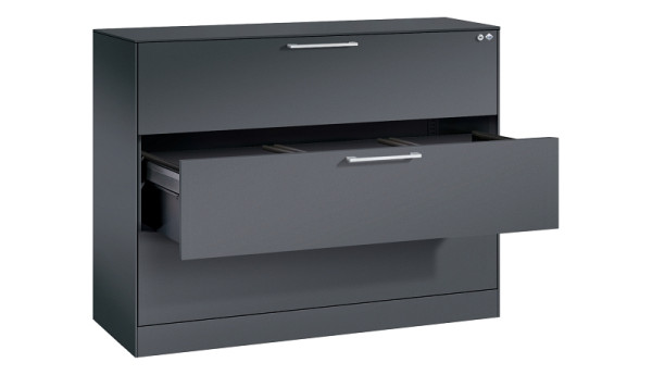 C+P Hängeregistraturschrank Asisto, H1010xB1200xT435mm, 7016/7016, 146041-313 S10157