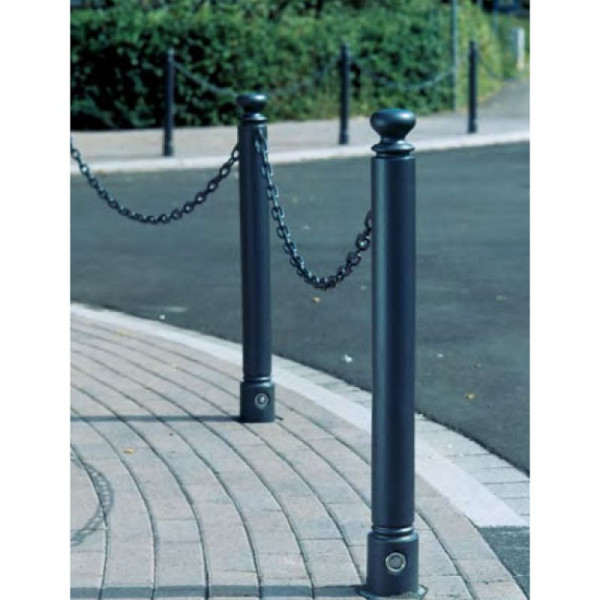 Stein HGS Absperrkette, RAL 9006 weißaluminium, meterware, 25542