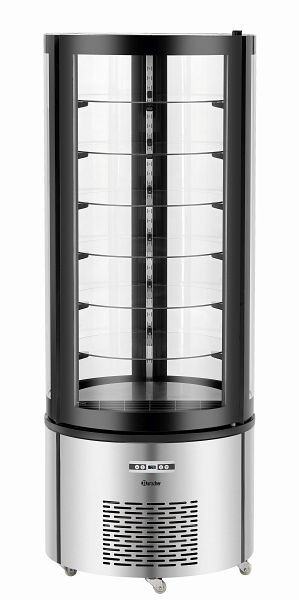 Bartscher Kuchenvitrine 400 l, Material: Edelstahl, Glas, Kunststoff, 700314, 4015613717913