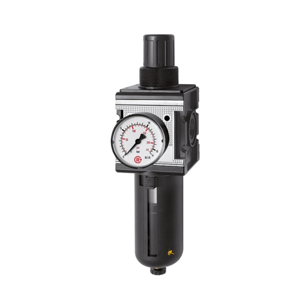 Riegler Filterregler »multifix«, mit PC-Behälter, Schutzkorb, BG 4, G 3/4, 133107