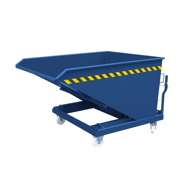 Eichinger Industrie Kippbehälter in niedriger Bauhöhe, 1000 kg, 300 Liter, enzianblau, 20140400000097