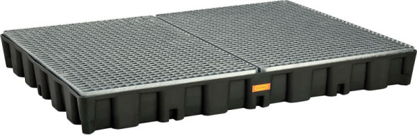 Cemo PE-Auffangwanne 250 HD mit Stahlgitterrost, verzinkt, 160 x 120 x 18 cm, 11137