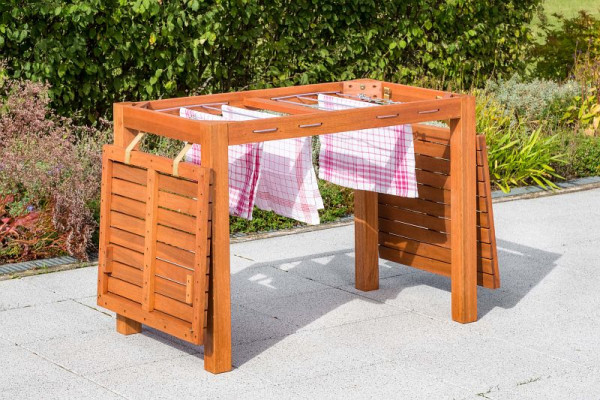 Merxx Trockentisch, 100 x 60 x 75 cm, FSC Eukalyptusholz, 25940-011