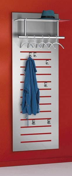 Kerkmann Wandgarderobe tec-art, B 600 x T 510 x H 1700 mm, alusilber, 32606614