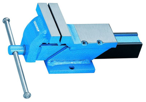 GEDORE Parallel-Schraubstock, 100 x 120 mm, blau lackiert, 6500800