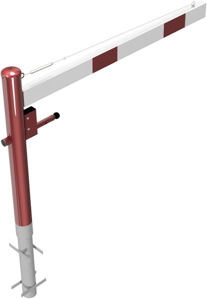 Schake Drehschranke 1,50m, mit Dreikantverschluss, mit Seilzugverstärkung, Drehpfosten: Ø 102mm, 4113_15FB