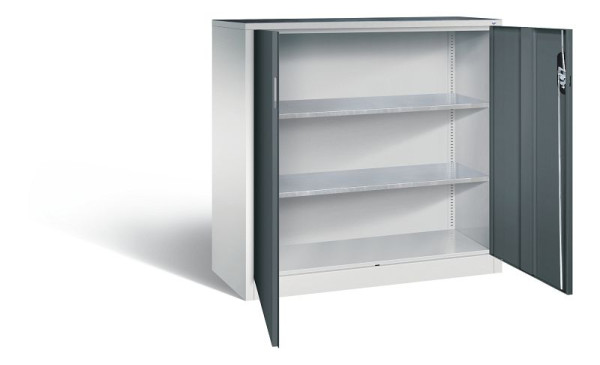 C+P Werkzeugschrank Acurado, H1200xB1200xT500mm, Farbe: Lichtgrau / Anthrazitgrau, Muldengriff, 8531-000 S10155