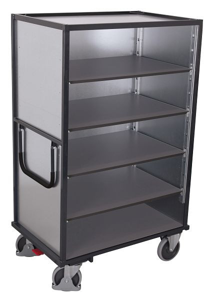 VARIOfit Etagenwagen fest verschweißt, 1.115x730x1.810mm, RAL 7016 anthrazitgrau, Ladefläche: 1.000x660mm, sw-700.412/AG