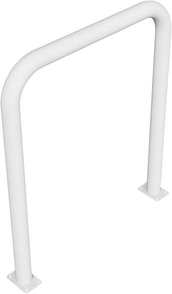 Schake Rammschutzbügel Ø 76 x 2,6 mm ohne Querholm für Dübel Befestigung, Gesamtbreite: 1000 mm, Gesamthöhe: 1150 mm, feuerverzinkt, 477_09P