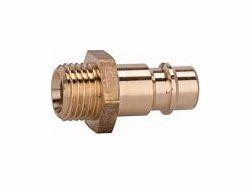 Riegler Nippel für Kupplungen NW 7,2 - NW 7,8, Messing blank, Außengewinde, 107237