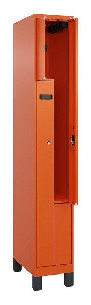 C+P Z-Spind Evolo PLUS, Füße, 2 Fächer, 1950x300x500mm, 2004/2004, Zylinderschloss, 049013-102 S10045