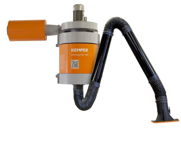 ELMAG Absauganlage, MaxiFil, stationär, Absaugarm Ø 150mm/2m in Rohrausführung, 58641