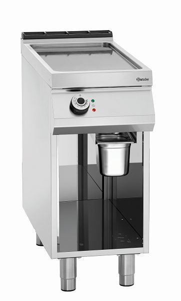Bartscher Elektro-Griddleplatte glatt, Unterbau offen, 296507