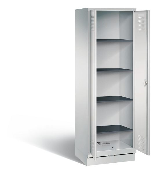 C+P Wäsche-Spind Evolo, H1800xB610xT500mm, Farbe: Lichtgrau, 48222-20b S10096