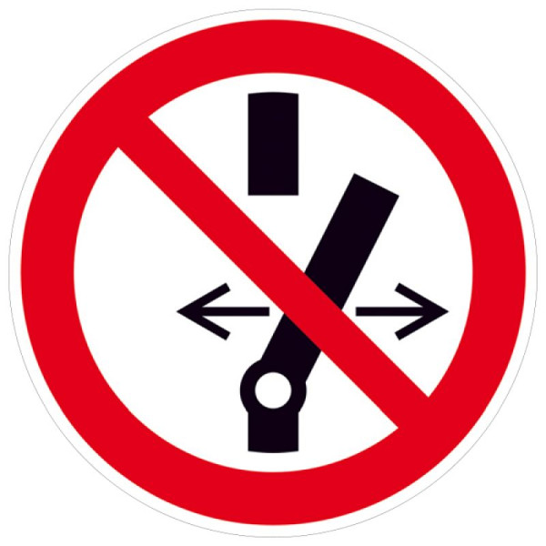 Stein HGS Elektrokennzeichnung/Verbotsschild Schalten verboten, 100 mm / Folie, selbstklebend, 21.a6253
