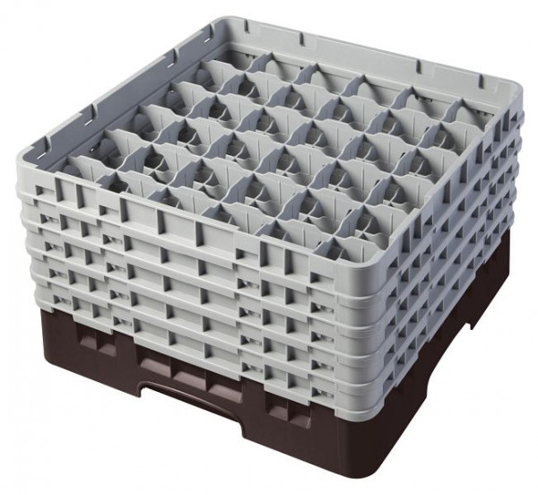 Cambro Spülkorb mit 36 Fächer Camrack® 25,7 cm Braun, 36S958167