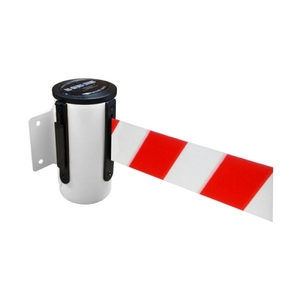 Stein HGS Wandgurtkassette -P-Line Future-, weiß, rot/weiß diagonal (schraffiert), mit Gurtendstück (Standard), 12850m-1302