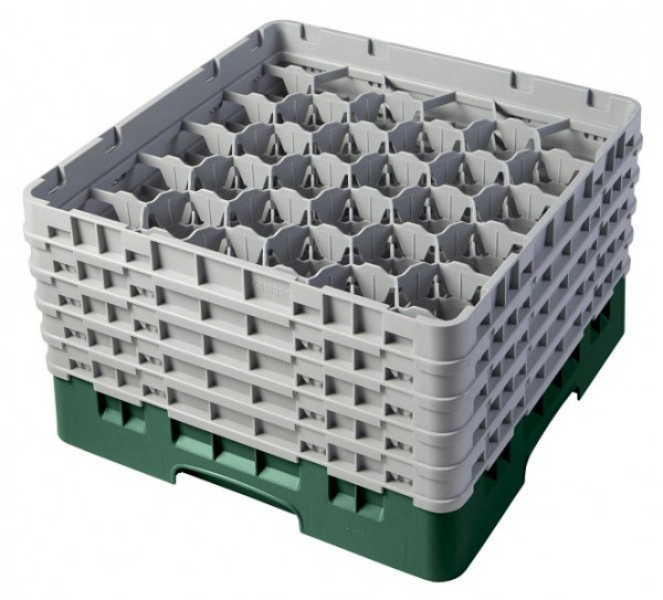 Cambro Spülkorb mit 30 Fächer Camrack® 25,7 cm Flaschengrün, 30S958119