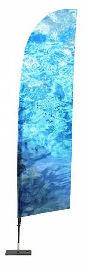 Showdown Displays Beachflag Glasfaser Wind-Form L Druck, BFFW-LG