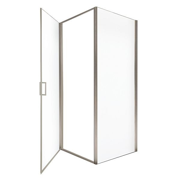 HOME DELUXE Duschkabine LIVIA - Maße 90 x 195 cm, Farbe Chrom, 59146