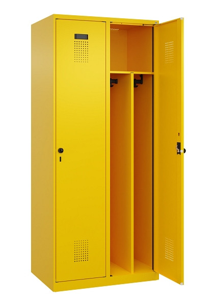 C+P Spind Evolo PLUS, 2 Abteile, 1850x800x500mm, 1023/1023, Verschluss Drehriegel, 049000-22F S10022
