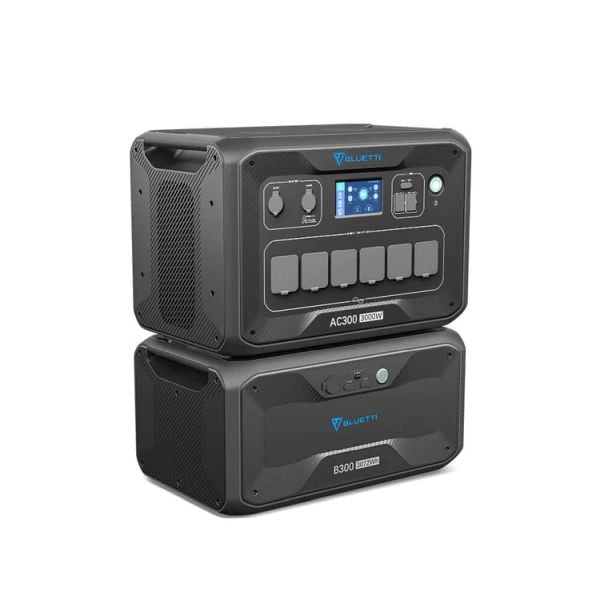 BLUETTI Hausbatteriespeicher AC300+B300, 3000W, 3072Wh, AC300+B300