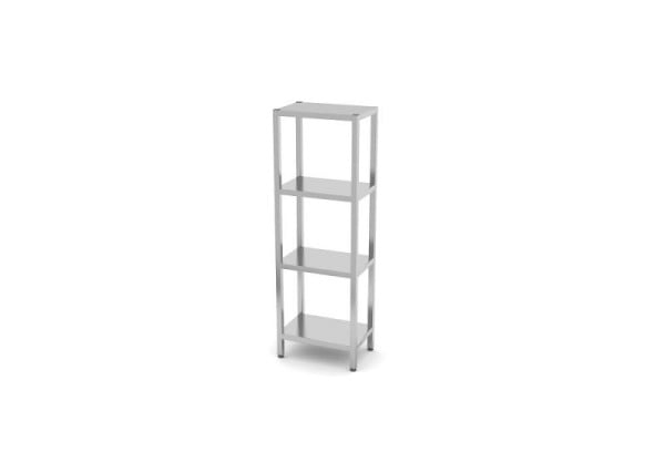 Hendi Regal mit 4 Böden, zur Selbstmonage, 600 x 400 x 1800 mm, 812501